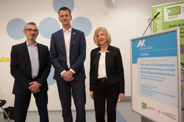 v.l.n.r.: Thomas Hau, Jürgen Meyer, Monika Grethel